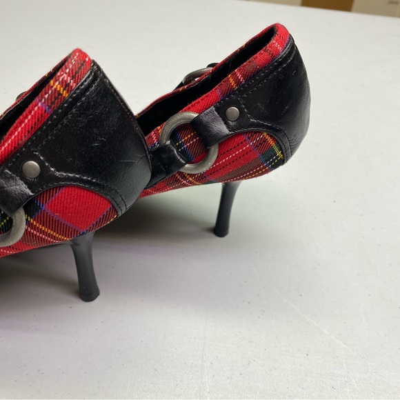 NWOB Spring TARTAN Heeled Pumps, 37 EU/ 6.5-7 US Winter Sale - Picture 4 of 7